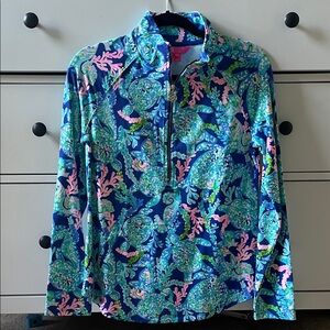 Lilly Pulitzer UPF 50 skipper popover Turtle Villa